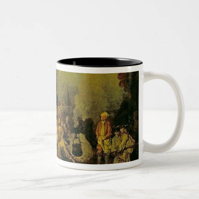 Caneca De Café Em Dois Tons Acampamento aciganado (Direita)