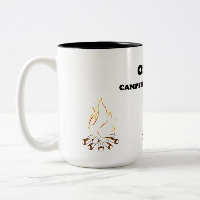 Caneca De Café Em Dois Tons Acampamento: Campfire Chronicles (Esquerda)