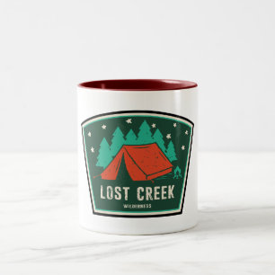 Caneca De Café Em Dois Tons Acampamento Colorado Wilderness Perdido