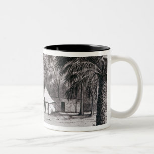 Caneca De Café Em Dois Tons Acampamento do senhor Wolseley em Korti