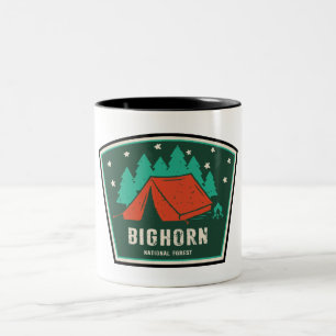 Caneca De Café Em Dois Tons Acampamento Florestal Nacional de Bighorn