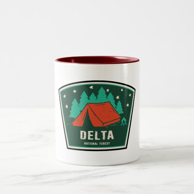 Caneca De Café Em Dois Tons Acampamento Florestal Nacional Delta (Centro)