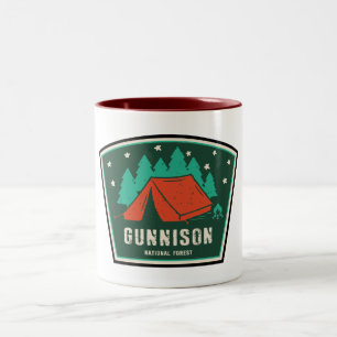 Caneca De Café Em Dois Tons Acampamento Nacional de Florestas Gunnison