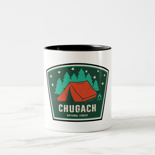 Caneca De Café Em Dois Tons Acampamento Nacional Florestal Chugach (Centro)