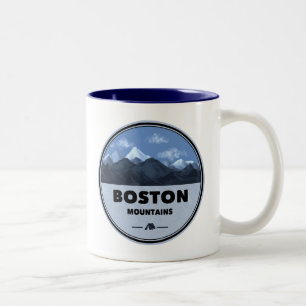Caneca De Café Em Dois Tons Acampamento nas Montanhas Boston Arkansas