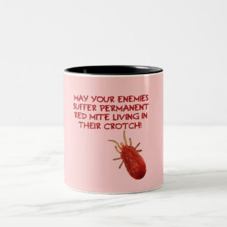 Caneca De Café Em Dois Tons Ácaro vermelho