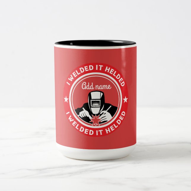 Caneca De Café Em Dois Tons Acessórios E Presentes De Soldadura (Centro)
