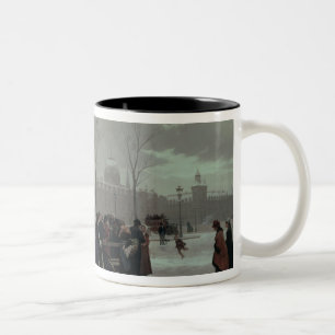 Caneca De Café Em Dois Tons Acidente do ônibus de Paris