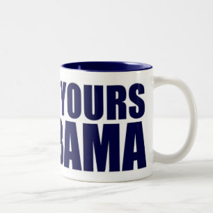 Caneca De Café Em Dois Tons Acima de seu Obama