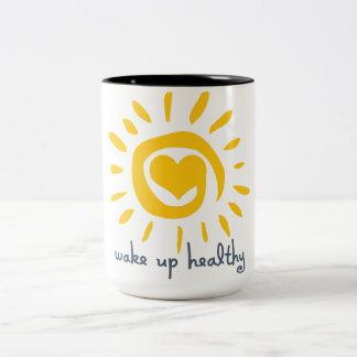 Caneca De Café Em Dois Tons Acorde saudável