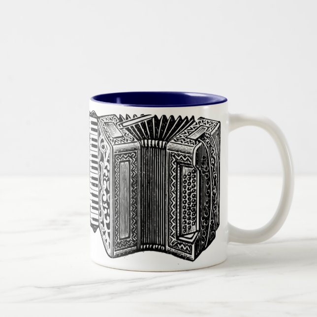 Caneca De Café Em Dois Tons Acordeão (Direita)