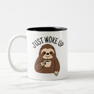 Caneca De Café Em Dois Tons Acordei Sloth Morning