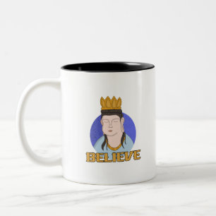 Caneca De Café Em Dois Tons Acredite