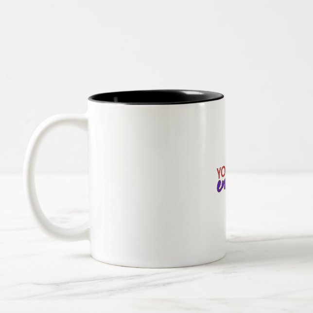 Caneca De Café Em Dois Tons Acredite em si mesmo (Esquerda)