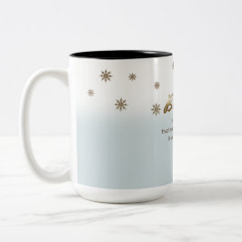 Caneca De Café Em Dois Tons Acredite. Mugs de presentes de Natal personalizado