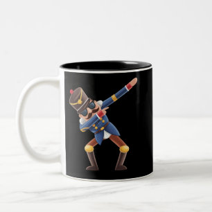 Caneca De Café Em Dois Tons Acrilando Quebra-Nozes Natal Férias