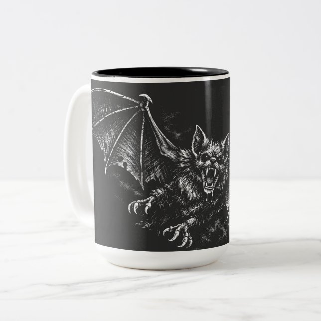 Caneca De Café Em Dois Tons Adesivo (Frente Esquerda)