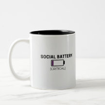 Adesivo de Bateria Social Minimalista Baixa