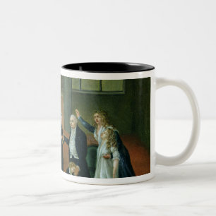 Caneca De Café Em Dois Tons Adeus de oferecimento de Louis XVI a sua família