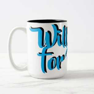 Caneca De Café Em Dois Tons Adicione Seu Próprio Texto Personalizado Boné de C