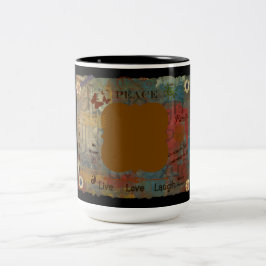 Caneca De Café Em Dois Tons Adicione seus próprios