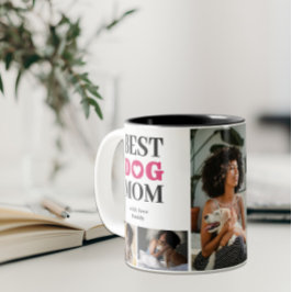 Caneca De Café Em Dois Tons Adicione Sua Melhor Foto Do Cachorro O Canino Da M
