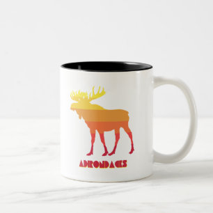 Caneca De Café Em Dois Tons Adirondacks Moose