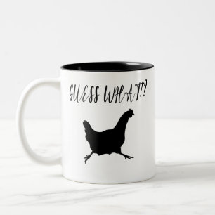 Caneca De Café Em Dois Tons Adivinha O Que? Bumbum de frango, Fanfarrão