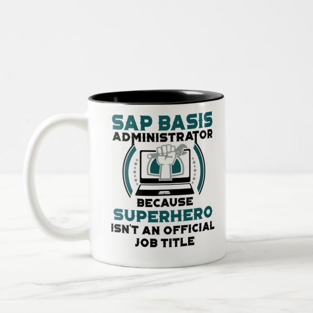 Caneca De Café Em Dois Tons Administrador do SAP Basis (Esquerda)