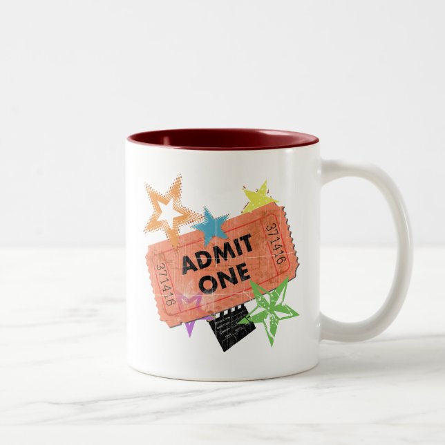 CANECA DE CAFÉ EM DOIS TONS ADMITA UM BILHETE DO FILME (Direita)