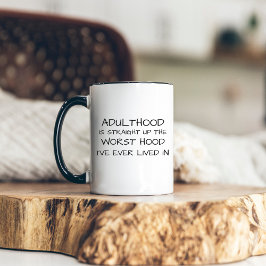 Caneca De Café Em Dois Tons Adolescência Moderna Engraçada e Sarcástica da Man
