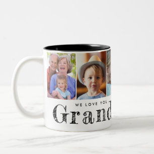 Caneca De Café Em Dois Tons Adoramos as fotos da vovó e netos