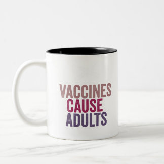 Caneca De Café Em Dois Tons Adultos da causa das vacinas