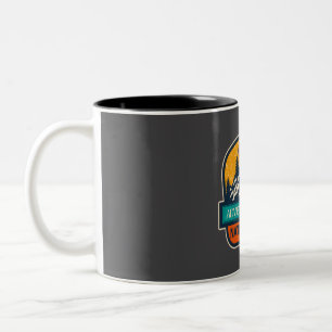 Caneca De Café Em Dois Tons Adventure aguarda o parque nacional