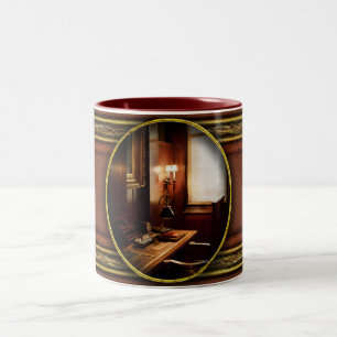 Caneca De Café Em Dois Tons Advogado - Um estudo elegante