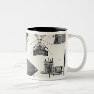 Caneca De Café Em Dois Tons Aeronáutica - máquinas aéreas