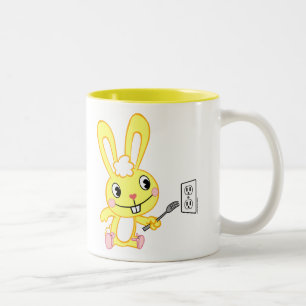 Caneca De Café Em Dois Tons Afagos com forquilha
