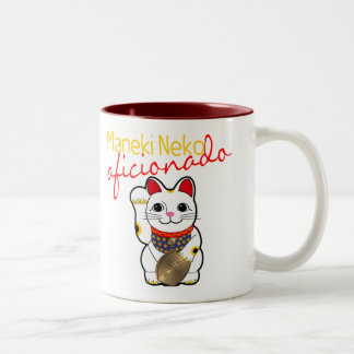 Caneca De Café Em Dois Tons Aficionado de Maneki Neko