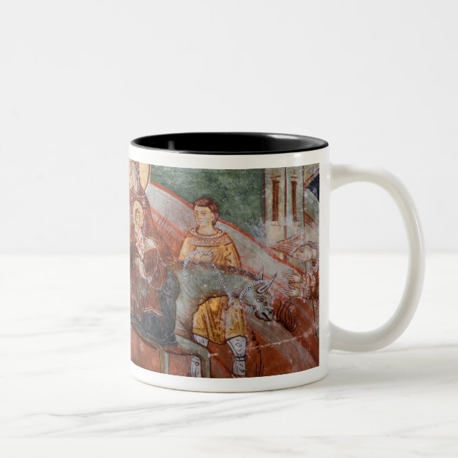 Caneca De Café Em Dois Tons Afrescos da Igreja Sérvia do século XIV, (Direita)