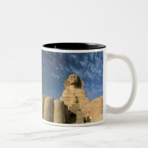 Caneca De Café Em Dois Tons África, Egito, Cairo, Giza Plateau. Esfinge