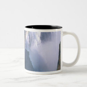 Caneca De Café Em Dois Tons África, Zimbábue. Cataratas Vitória