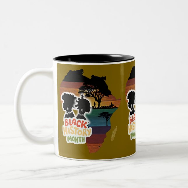 Caneca De Café Em Dois Tons  African American History Month (Esquerda)