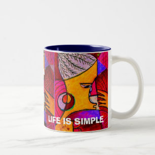 Caneca De Café Em Dois Tons africanas, africano, as MULHERES SCORNED 1, VIDA