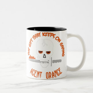 Caneca De Café Em Dois Tons Agent Orange a OBSCURIDADE do presente