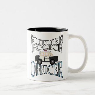 Caneca De Café Em Dois Tons Agente da polícia futuro
