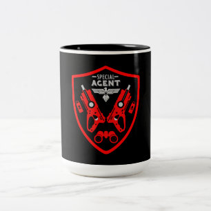 Caneca De Café Em Dois Tons Agente Especial Kid
