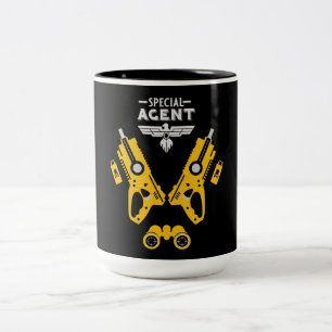 Caneca De Café Em Dois Tons Agente Especial Kid