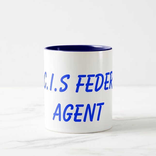 Caneca De Café Em Dois Tons Agente federal de N.C.I.S (Centro)