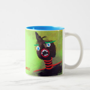 Caneca De Café Em Dois Tons AGHHHHH! Canhão de café!