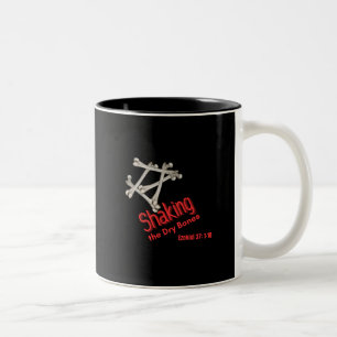 Caneca De Café Em Dois Tons Agitação dos Ossos Secos